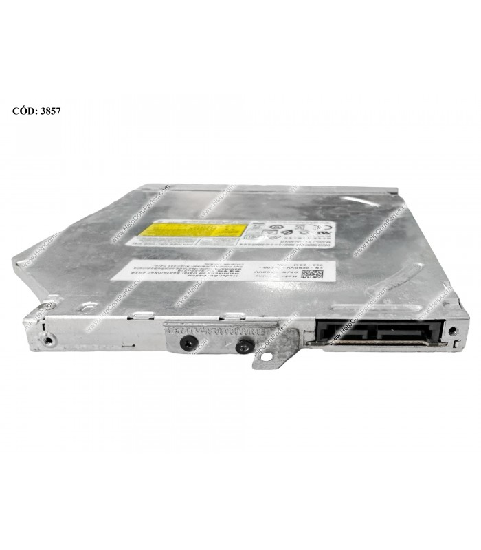 ODD DVD-WRITER. 9.5mm DELL DVD+RW DU-8A5LH SATA SLIM + BEZEL SLV INTERNO 0PNDVV ORIG. (DS)