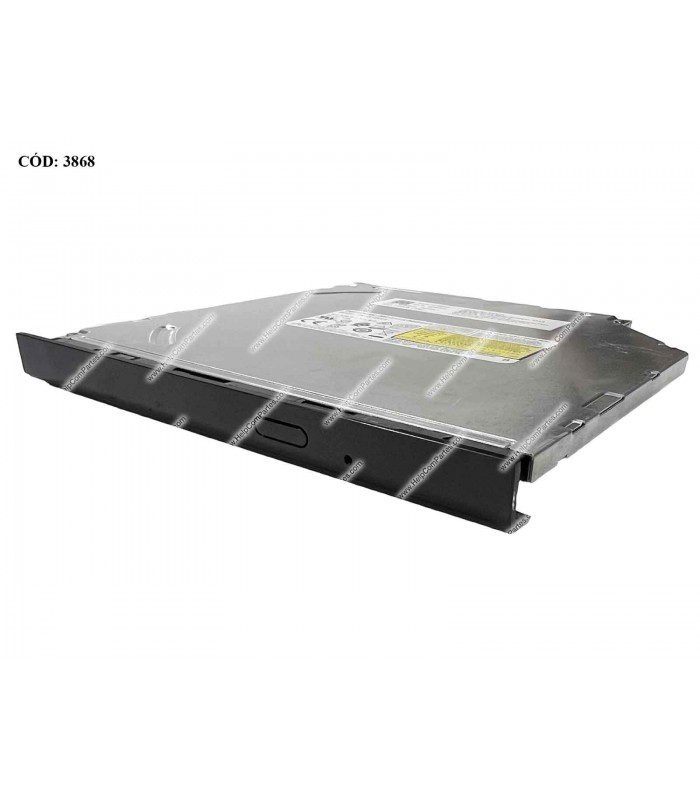 ODD DVD-WRITER. 9.5mm DELL DVD+RW DU-8A5LH SATA SLIM + BEZEL BK INTERNO 0PNDVV ORIG.(DS)