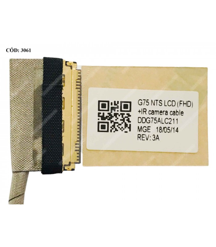 FLEX LCD HP PAVILION POWER 15-CB 15-CB074TX 15T-CB SERIES G75 FHD +IR CABLE 30PIN DDG75ALC211 ORIG.