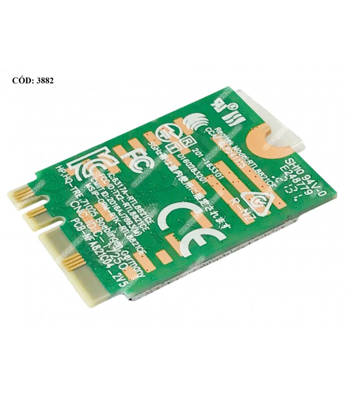 WI-FI M.2 NGFF 2230 REALTEK RTL8821CE 802.11AC 1x1 BT4.2 2.4/5GHz/ 250/255/256 G7 G8 G9 SERIES ANT X1 L17365-005 ORIG.