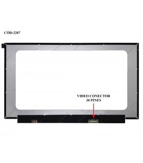 DISPLAY 15.6" 30PIN WLED SLIM FHD (1920x1080) NARROW MATTE 60Hz IPS N-TS eDP VC-D PCBA FLAT NO BRACKETS 