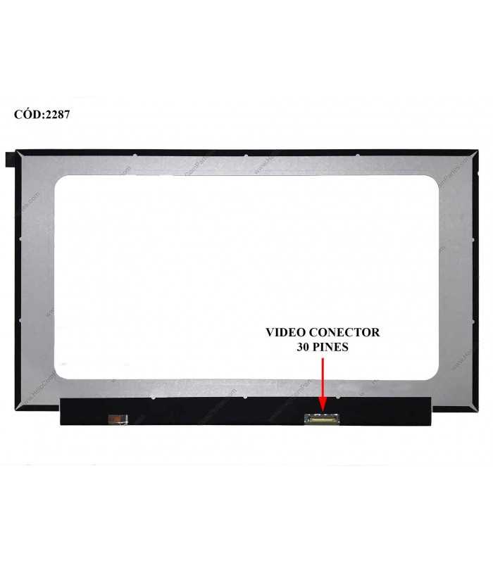 DISPLAY 15.6" 30PIN WLED SLIM FHD (1920x1080) NARROW MATTE 60Hz IPS N-TS eDP VC-D PCBA FLAT NO BRACKETS 