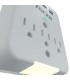 TOMACORRIENTE FORZA FWT-331USBC 490J/1875W BLACK 120V 50/60Hz, 15A, 3NEMA 5-15P, 2XUSB-A, 1XUSB-C 3.1