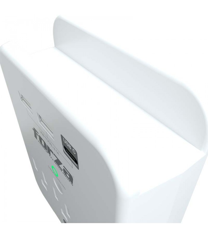 TOMACORRIENTE FORZA FWT-331USBC 490J/1875W BLACK 120V 50/60Hz, 15A, 3NEMA 5-15P, 2XUSB-A, 1XUSB-C 3.1
