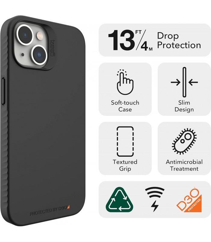 CASE ZAGG GEAR4 RIO / IPHONE 14 PRO / 6.1"/ 5G / RESISTENTE 4m CAIDA /702010115 / NEGRO