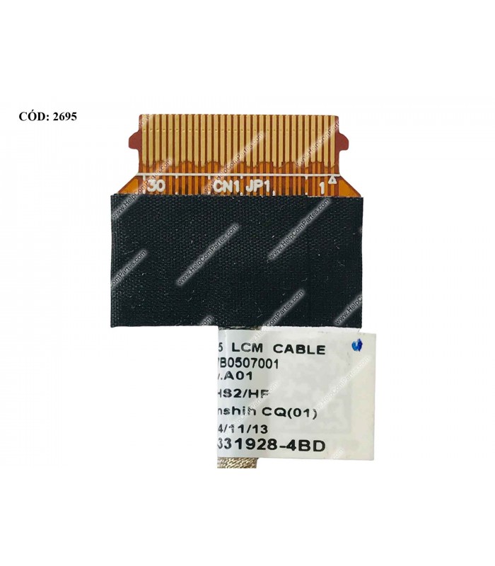 FLEX LCD HP ENVY X2 15-C000 15-C100 15T-C000 SERIES 6017B0507001 783094-001 30PIN ORIG.