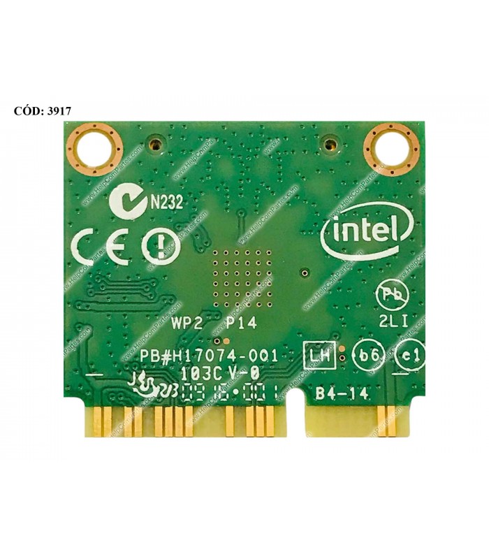 WI-FI PCI-E INTEL DUAL BAND Wireless-AC 7260HMW 802.11 ac/a/b/g/n 2X2 BT 4.0 0NMTXR 04X6010 ORIG.