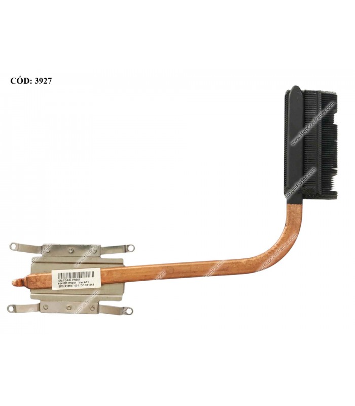 DISIPADOR HP 240 245 256 G3 340 346 G4 G5 14-AC 14-AF 14-AM 14-AN 14T-AC 14T-AM 14G-AD SERIES UMA 813507-001 ORIG.(DS)