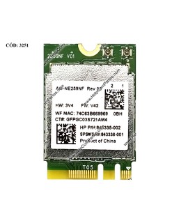 WI-FI M.2 REALTEK RTL8188EE 802.11 B/G/N 1×1 WIFI / HP 15-BA 17-X 15-AY 14-AM 14-AN 250 G5 SERIES 857334-855 ORIG.