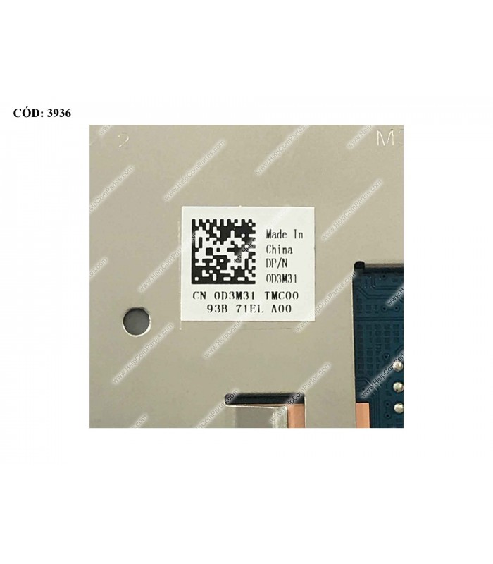 TOUCHPAD CLICK BD DELL INSPIRON 14 3480 3481 3482 3490 3493 VOSTRO 3480 3481 3490 GRIS / 0D3M31 ORIG..