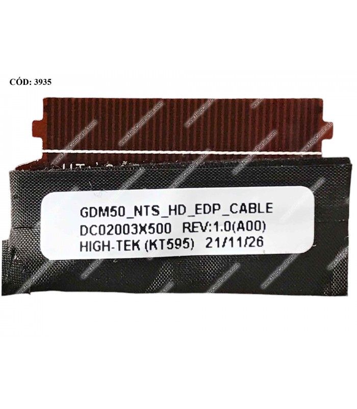 FLEX LCD DELL INSPIRON 15 3510 3511 3515 3520 3521 3525 VOSTRO 3510 15 3515 SERIES 30PIN eDP 60HZ N-TS FHD 08DCFG ORIG.