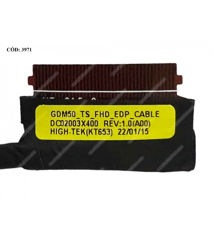 FLEX LCD DELL INSPIRON 15 3510 3511 3515 3520 3521 3525 VOSTRO 3510 15 3515 SERIES 40PIN eDP 60Hz TS FHD GDM50 0GVNW4 OR