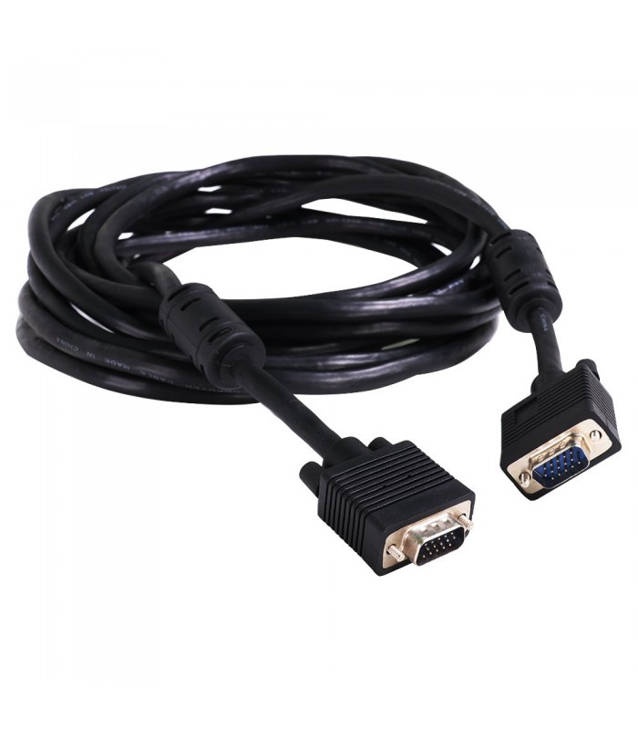 CABLE VGA A VGA ANERA VIDEO 5M 15PIN M/M NEGRO PC.