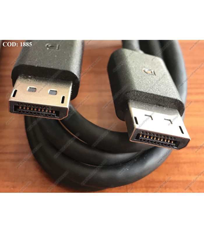 CABLE DELL DISPLAY PORT DP/DP  V1.2 4K MALE/MALE 1.8M 5K1FN12501 BLACK-Hotron