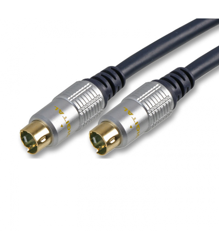 CABLE S-VIDEO (4-PIN) MACHO A S-VIDEO (4-PIN) MACHO 2M / M/M BK GRUESO