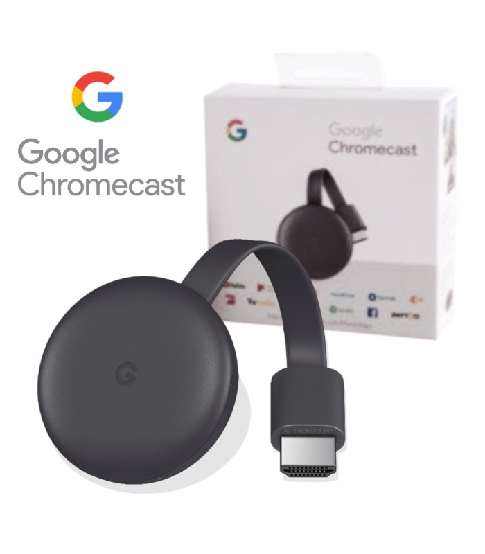 STREAMING GOOGLE CHROMECAST GEN 3, FULL HD, WIFI, HDMI, NEGRO (ESPAÑOL) GA00439-LA 