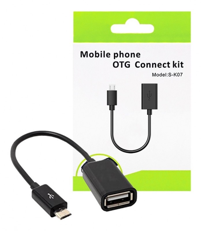 CABLE MICRO USB MACHO A HEMBRA USB DATOS OTG S-K07 TABLET/IPOD/IPHONE