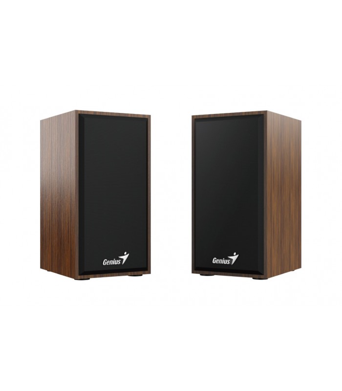 PARLANTES GENIUS SP-HF180 MADERA 6W CTRL VOL.CONECTOR USB Y 3.5mm X1