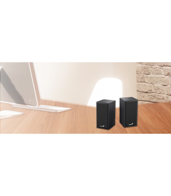 PARLANTES GENIUS SP-HF180 NEGRO 6W CTRL VOL.CONECTOR USB Y 3.5mm X1