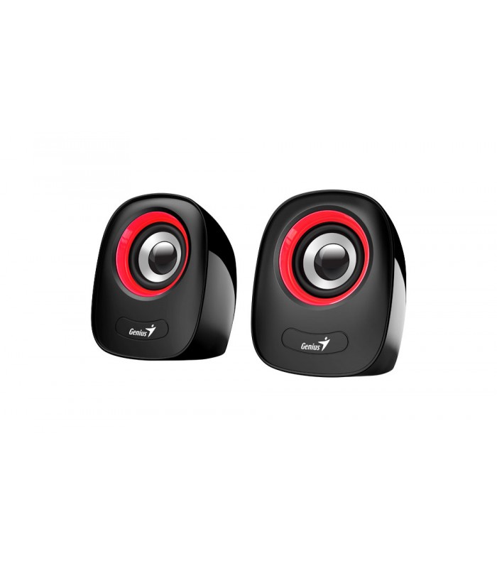 PARLANTES GENIUS SP-Q160 ROJO 6W CTRL VOL.CONECTOR USB Y 3.5mm X1