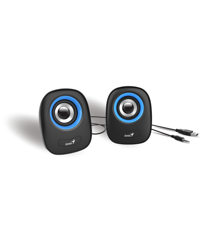 PARLANTES GENIUS SP-Q160 ROJO 6W CTRL VOL.CONECTOR USB Y 3.5mm X1