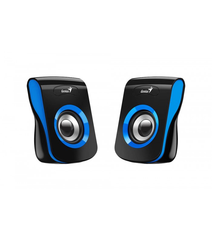PARLANTES GENIUS SP-Q180 AZUL 6W CTRL VOL.CONECTOR USB Y 3.5mm X1
