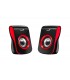 PARLANTES GENIUS SP-Q180 ROJO 6W CTRL VOL.CONECTOR USB Y 3.5mm X1