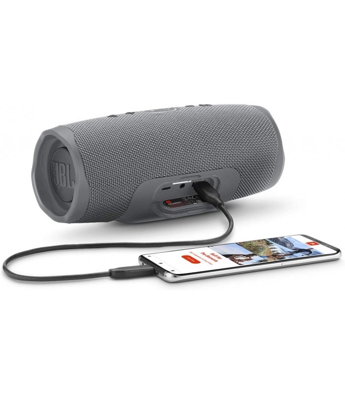 PARLANTE JBL CHARGE4 BT 4.2 IPX7 20 HORAS PLAY 20W PORTABLE GRIS BLCHARGE4GRYAM