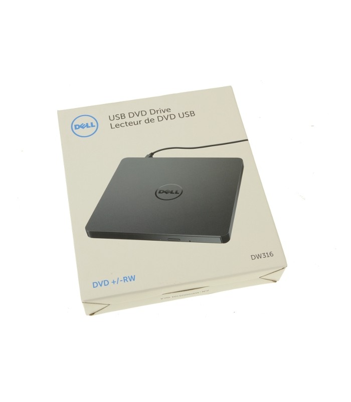DVD EXTERNO DELL DVD±RW (±R DL)/DVD-RAM 8X ULTRA SLIM USB 2.0 BK/ DW316