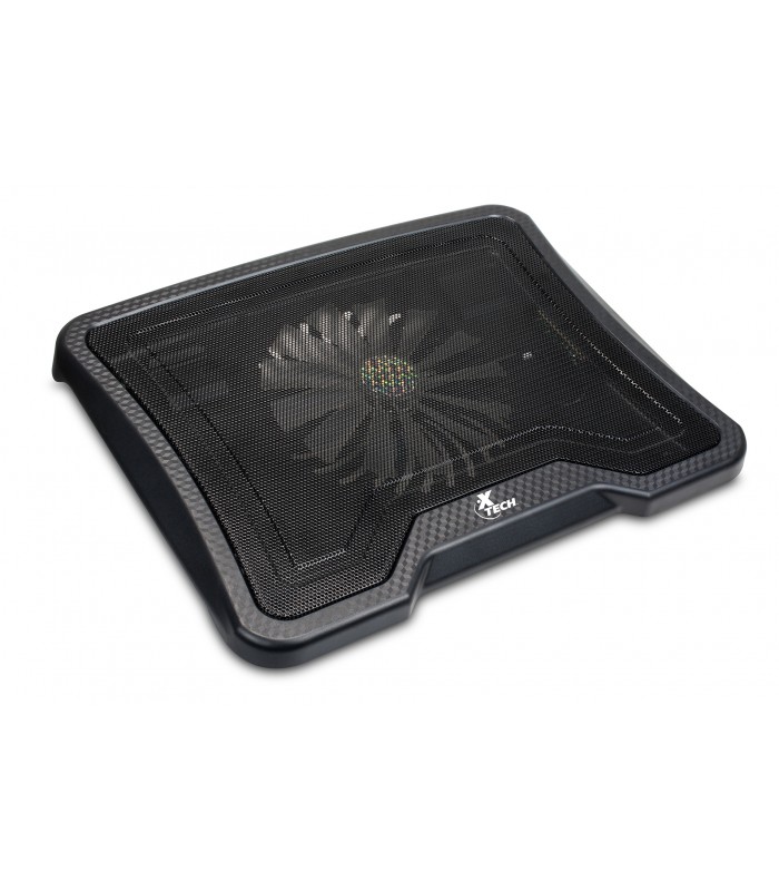 COOLING PAD XTECH XTA-150 LUZ LED HUB 2USB/HASTA 14"/1FAN 