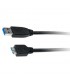 CABLE USB XTECH USB 3.0 MACHO A MICRO USB B 3.0 MACHO 5Gbps 90cm XTC-365 BK