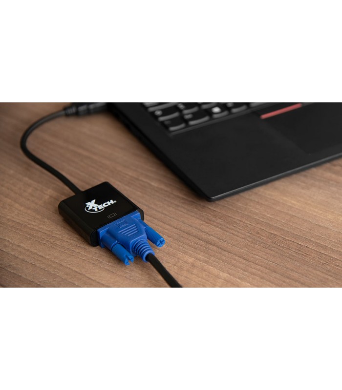 ADAPTADOR XTECH HDMI A VGA  HEMBRA/ 720p Y 1080p PC XTC-363