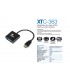 ADAPTADOR XTECH HDMI A VGA  HEMBRA/ 720p Y 1080p PC XTC-363