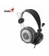 AURICULARES GENIUS HS-04SU PLATA CON MICROFONO CONECTOR 3.5mm X2