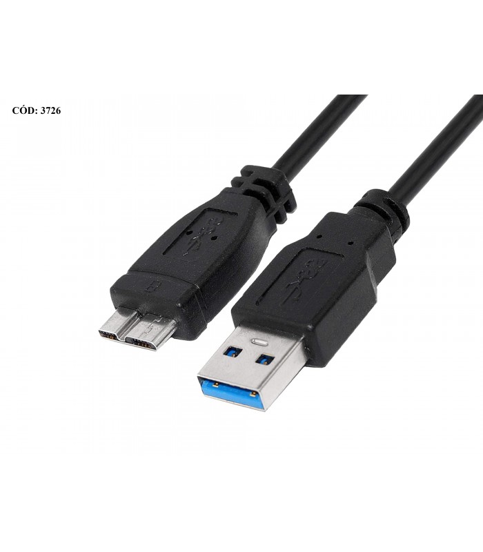 CABLE USB KINGSTON USB 3.0 MACHO A MICRO USB B 3.0 MACHO 5Gbps 55cm BK