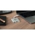 ADAPTADOR XTECH XTC-565 3-en-1 USB-C A USB-C 3.1 / HDMI 4K / USB-A 3.0 HEMBRA/  5Gbps/ 15cm / PLATEADO