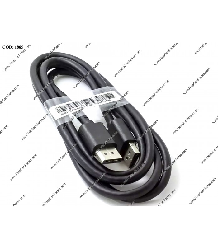 CABLE DELL DISPLAY PORT DP/DP  V1.2 4K MALE/MALE 1.8M 5K1FN12501 BLACK-Hotron