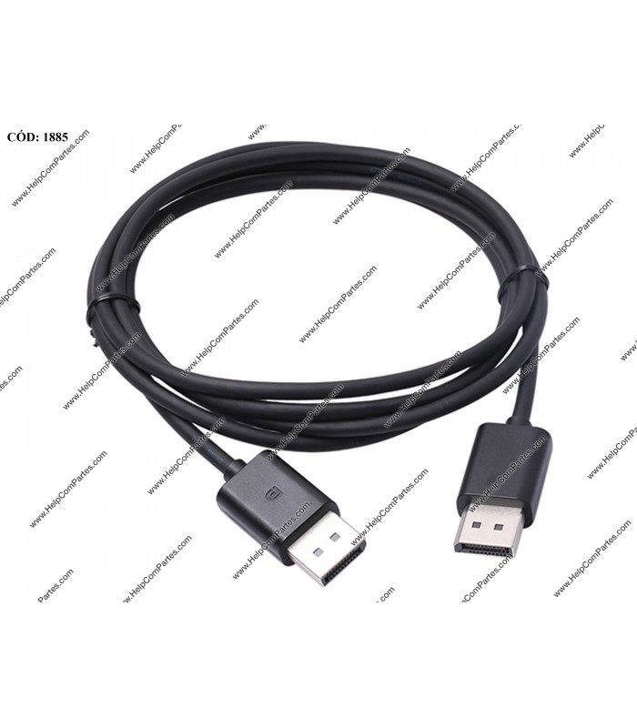 CABLE DELL DISPLAY PORT DP/DP  V1.2 4K MALE/MALE 1.8M 5K1FN12501 BLACK-Hotron