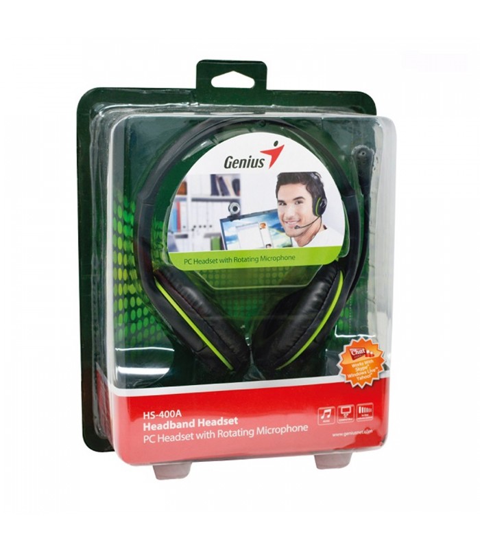 AURICULARES GENIUS HS-400A VOLUMEN CONTROL CONECTOR 3.5mm X2
