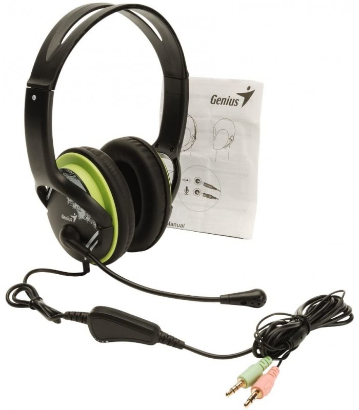AURICULARES GENIUS HS-400A VOLUMEN CONTROL CONECTOR 3.5mm X2