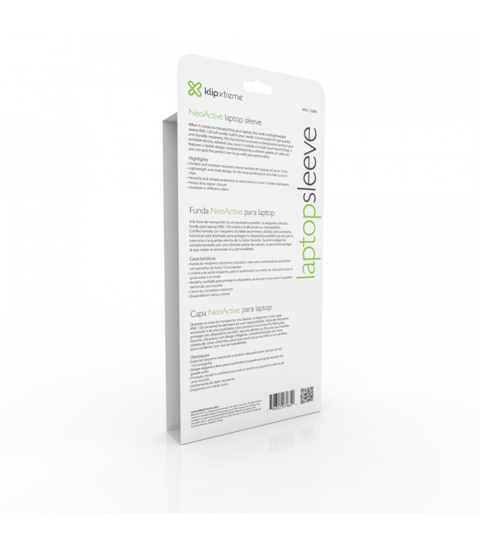 FORRO KLIP XTREME NEOACTIVE 15.6" AZUL CON CIERRE / KNS-120BL