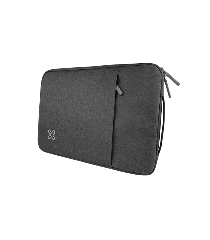 FORRO KLIP XTREME SQUAREPRO 15.6" GRIS BOLSILLO FRONTAL CON CIERRE/ POLIÉSTER / KNS-420GR