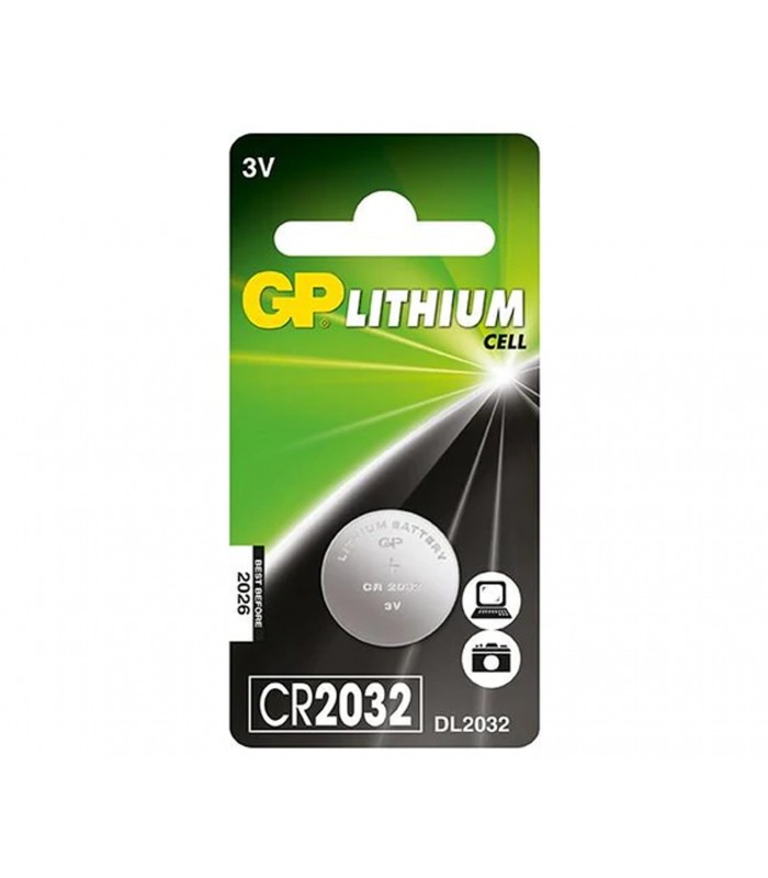 PILA GP CR2032 3V 220mAH LITHIUM CELL PARA MAINBOARD 