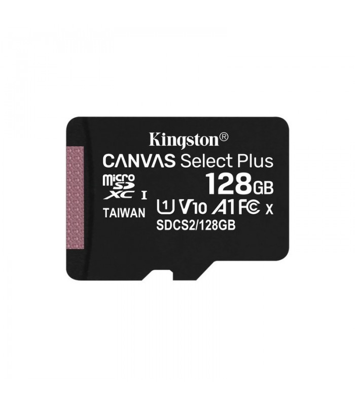 MICRO SD KINGSTON CANVAS SELECT PLUS 128GB  SDXC / R/100MB/S A1 + ADAPTADOR/ SDCS2/128GB
