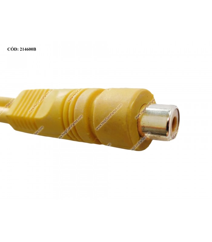 CABLE RCA BIFURCADOR YL TYPE Y 1 RCA HEMBRA A 2 RCA MACHO 25CM