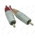 CABLE AUDIO AUXILIAR 15M TRANSPARENTE  3.5mm A 2RCA
