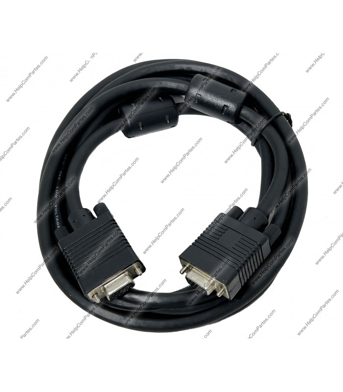 CABLE VGA A VGA HEMBRA/HEMBRA VIDEO 3M 15PIN NEGRO PC.