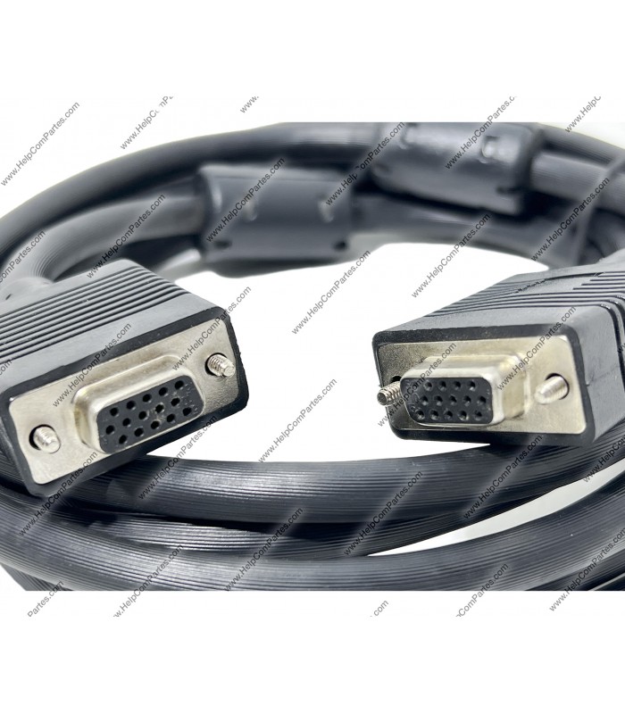 CABLE VGA A VGA HEMBRA/HEMBRA VIDEO 3M 15PIN NEGRO PC.