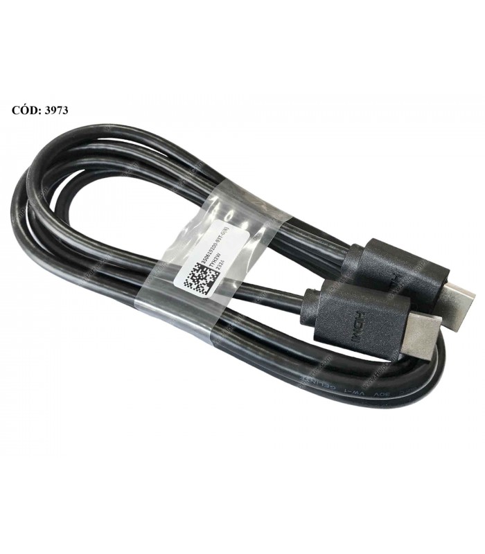 CABLE DELL 1.8M 6ft HDMI M/M 19PIN 4K@50/60 / 2K / 1080P 30AWG 0TYH2W BK ORIG.