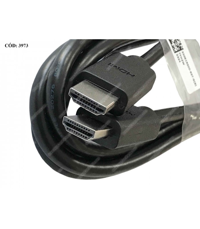 CABLE DELL 1.8M 6ft HDMI M/M 19PIN 4K@50/60 / 2K / 1080P 30AWG 0TYH2W BK ORIG.